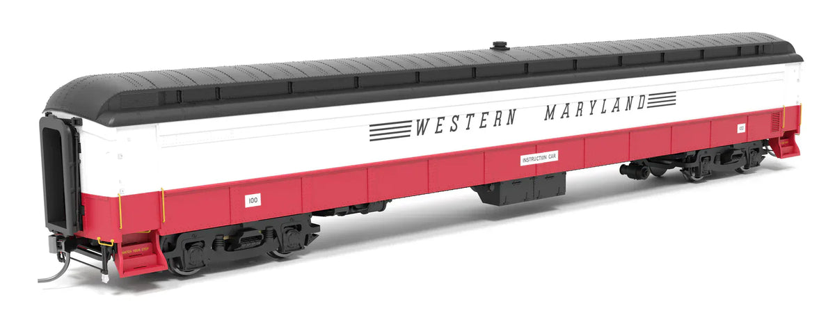 Broadway Limited Imports Passenger - Instruction Car BLI 9936 HO Scale Railroad Instruction Car Western Maryland WM 100