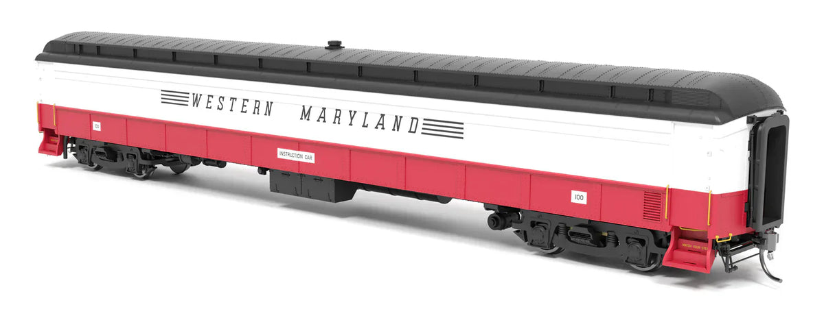 Broadway Limited Imports Passenger - Instruction Car BLI 9936 HO Scale Railroad Instruction Car Western Maryland WM 100