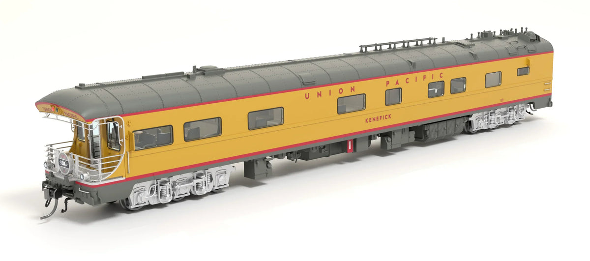 Broadway Limited Imports Passenger - Obs BLI 9015 HO Scale Union Pacific Business Car #119 "Kenefick" "Spirit of the Union Pacific" Drumhead