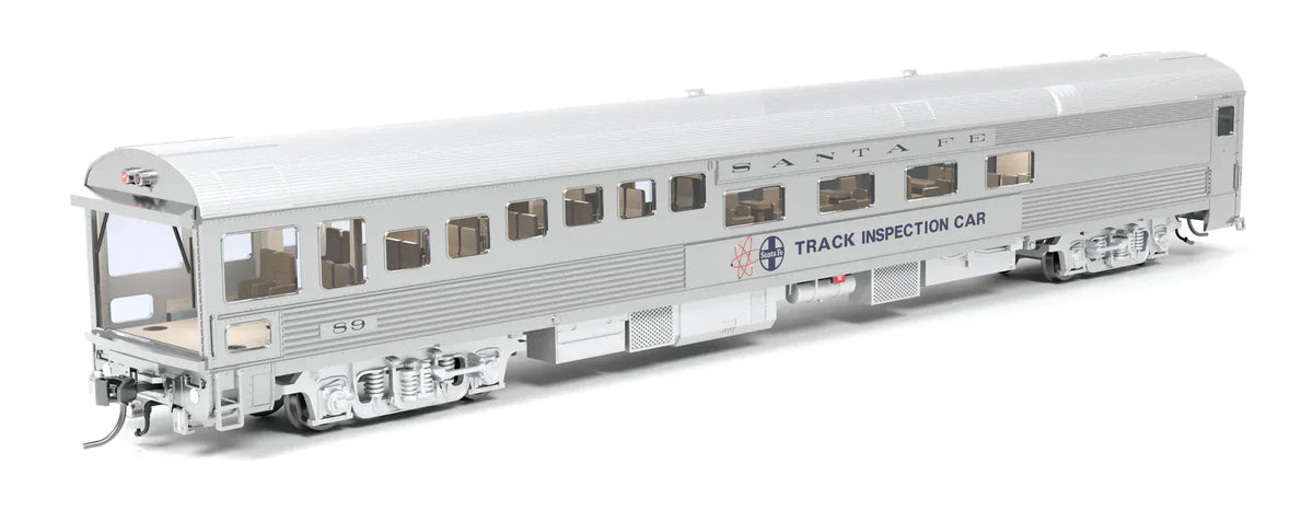 Broadway Limited Imports Passenger - Obs BLI 9991 HO Scale ATSF Track Inspection Car ATSF 89, 1982-1990 Appearance