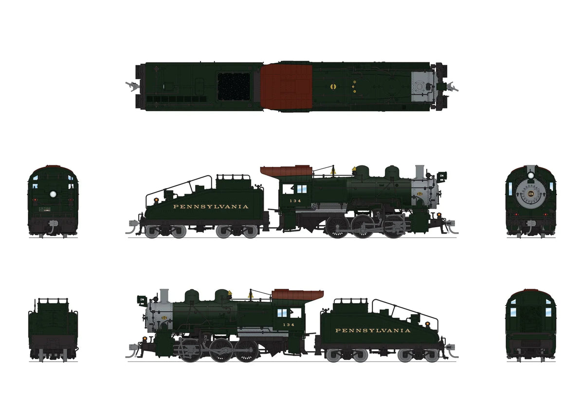 Broadway Limited Imports Steam Loco - 0-6-0 BLI 9171 HO Scale 0-6-0 B6sb Steam Loco Pennsylvania PRR Post-War 909 Paragon4