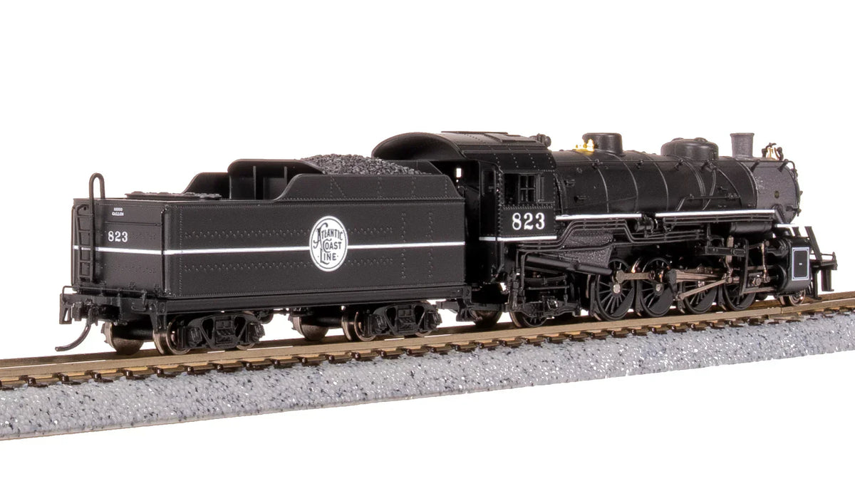 Broadway Limited Imports Steam Loco - 2-8-2 BLI 7851 N Scale USRA 2-8-2 Mikado Steam Locomotive Atlantic Coast Line ACL 836 Paragon4 DCC