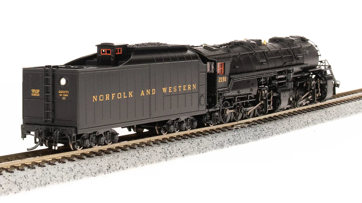 Broadway Limited Imports Steam Loco - 2-8-8-2 BLI 7224 N Scale Y6b 2-8-8-2 Steam Loco Norfolk Western N&W 2200 Paragon4 (Sound/DC/DCC)