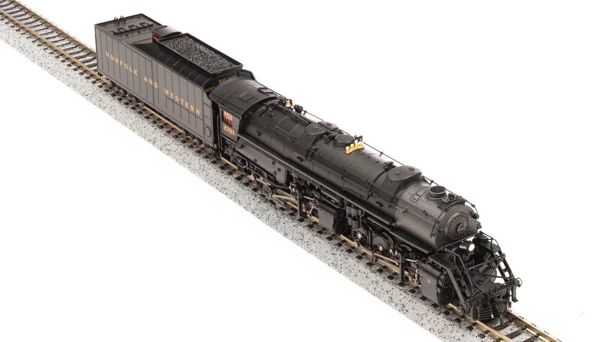 Broadway Limited Imports Steam Loco - 2-8-8-2 BLI 7224 N Scale Y6b 2-8-8-2 Steam Loco Norfolk Western N&W 2200 Paragon4 (Sound/DC/DCC)
