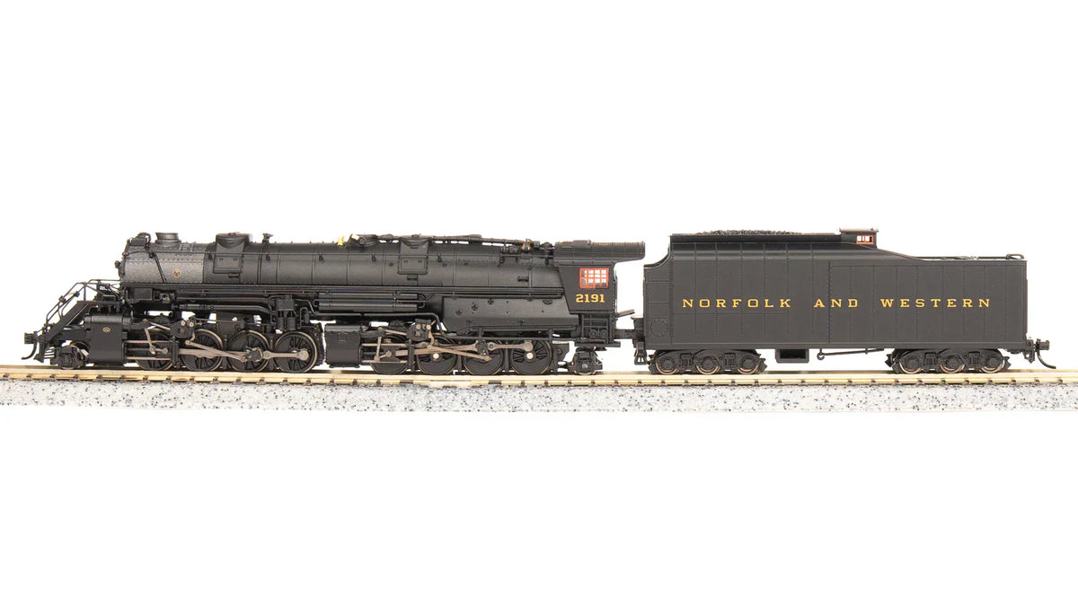 Broadway Limited Imports Steam Loco - 2-8-8-2 BLI 7224 N Scale Y6b 2-8-8-2 Steam Loco Norfolk Western N&W 2200 Paragon4 (Sound/DC/DCC)