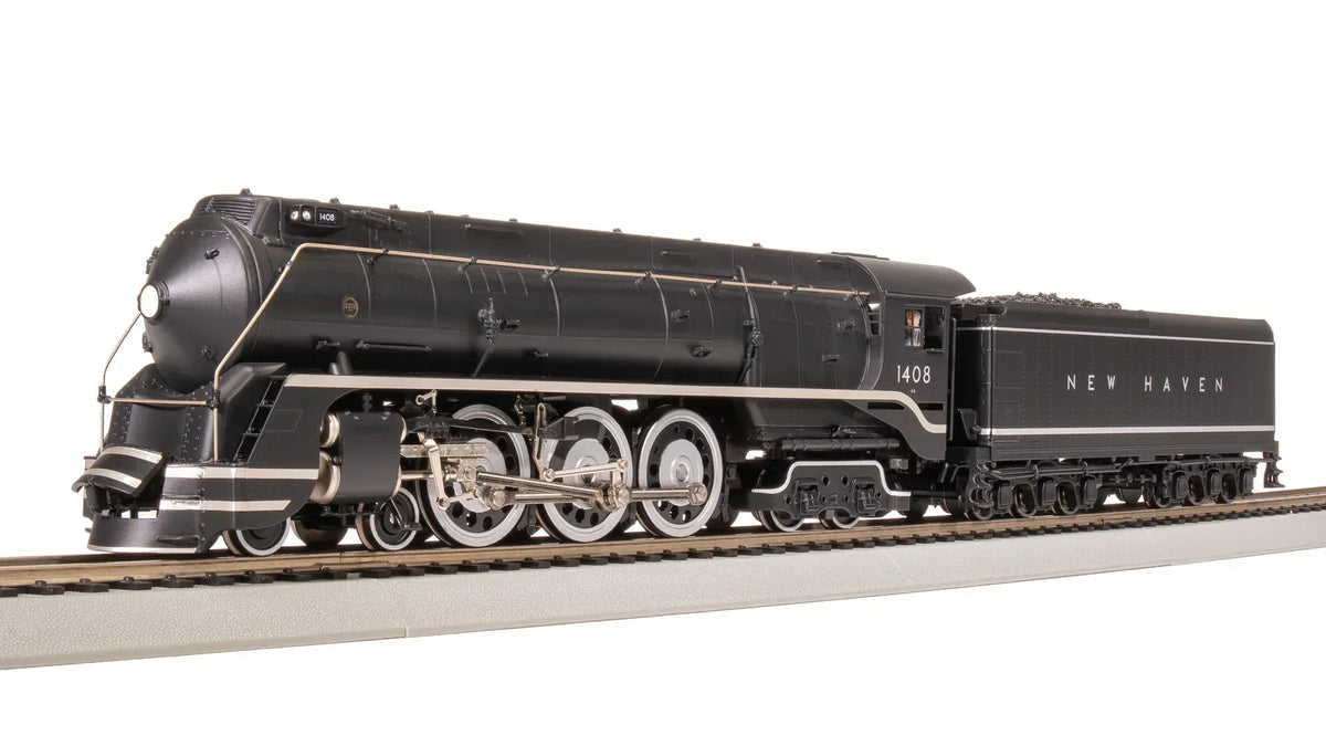 Broadway Limited Imports Steam Loco - 4-6-4 BLI 7871 HO Scale New Haven I-5 1408 Original Block Lettering Hybrid Paragon4 DCC