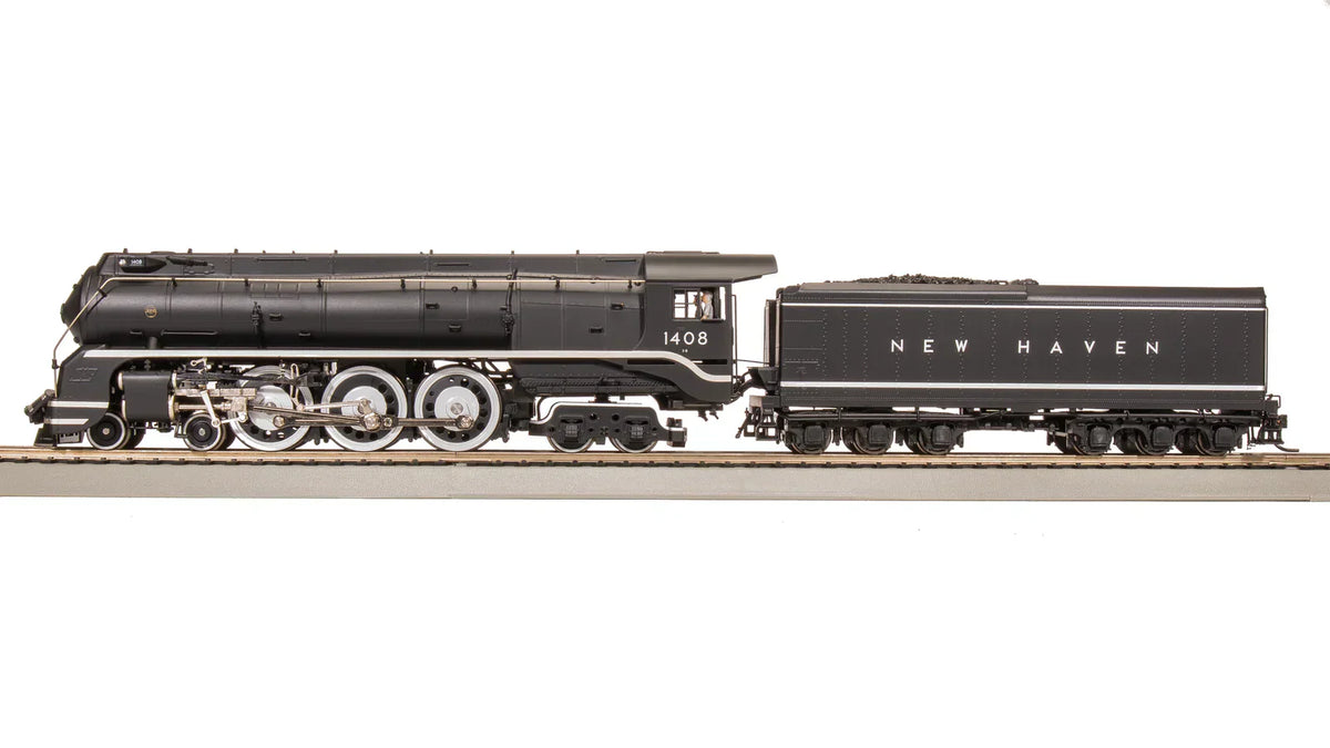 Broadway Limited Imports Steam Loco - 4-6-4 BLI 7871 HO Scale New Haven I-5 1408 Original Block Lettering Hybrid Paragon4 DCC