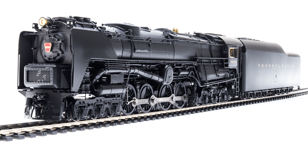 Broadway Limited Imports Steam Loco - 6-8-6 BLI 6186 HO Scale 6-8-6 Pennsylvania S2 Turbine Steam Loco PRR 6200 (Large Shields) Paragon4 Hybrid