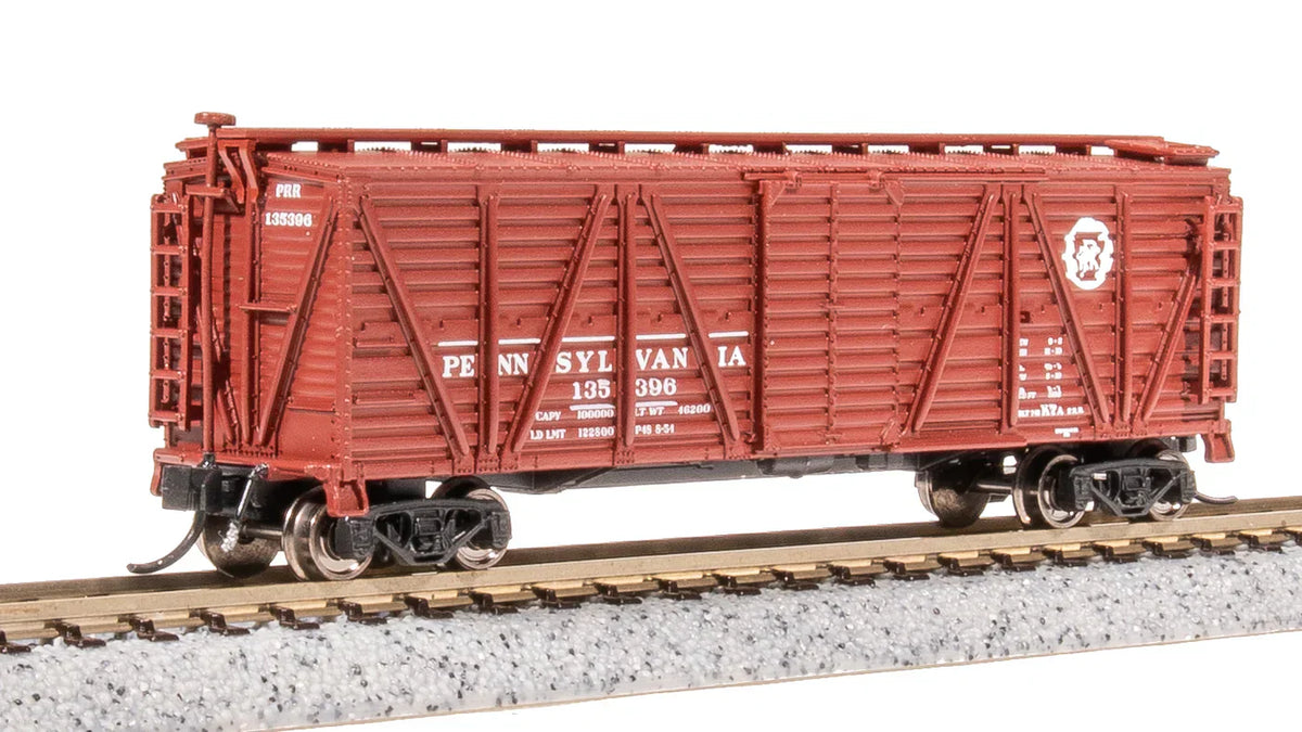 Broadway Limited Imports Stock Car BLI 8485 N Scale K7 Stock Car Pennsylvania Railroad PRR (2 Pack)