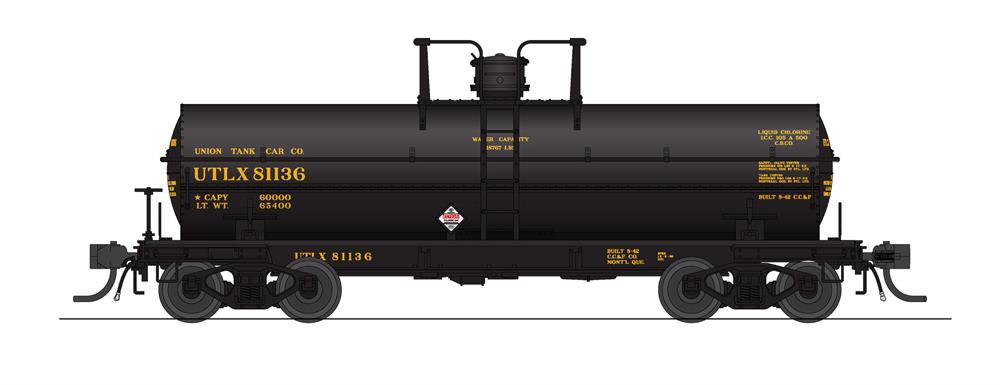 Broadway Limited Imports Tank Car BLI 7668 HO Scale 6000 Gallon Tank Car UTLX/Penn Salt Late 1950s Variety 2 Pack C