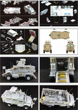 Bronco MILITARY MODEL Bronco M1224 MaxxPro MRAP Mine Resistant Ambush Protected Vehicle 1/35