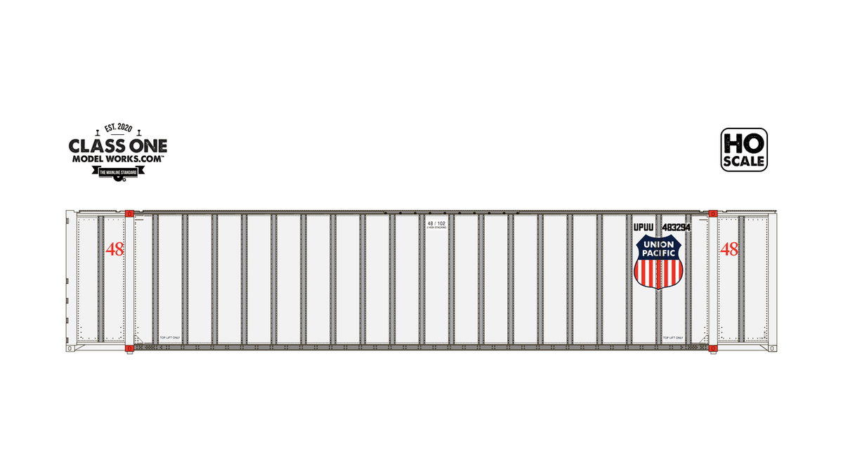 Class One Model Works ClassOneModelWorks CT00111 2 pack Monon 48′ Exterior Post – Union Pacific UPUU #483641 / 483294 HO Scale