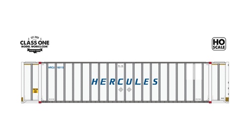 Class One Model Works ClassOneModelWorks CT00209 2 pack Hyundai 48′ Exterior Post – Hercules Forwarding HRCU #160115 / 160121 HO Scale