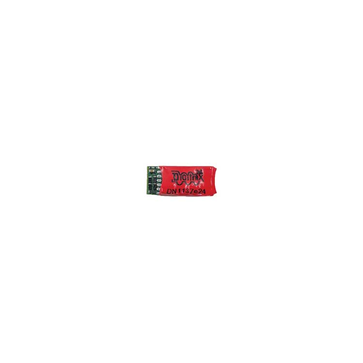 Digitrax DC Power Packs, DCC, Sound & Control Systems Digitrax DN1137E24 N DN1137E24 Mobile DCC Decoder -- E24 Socket Interface, 13 FX3 Functions