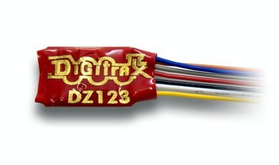 Digitrax DC Power Packs, DCC, Sound & Control Systems Digitrax N/Z DZ123 2-Function Mobile Decoder