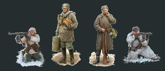 Dragon MILITARY MODEL Dragon Battle of Kharkov Soldiers Winter Dress 1943 (4) 1/35