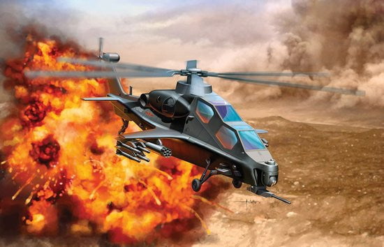 Dragon MODEL AIRPLANES Dragon 1/144 PLA WZ10 Attack Helicopter Kit