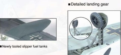 Dragon MODEL AIRPLANES Dragon 1/48 Fw190A7 Luftwaffe Fighter w/Slipper Fuel Tanks Kit