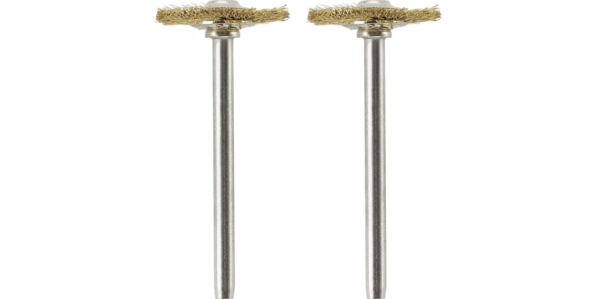 Dremel Cleaning & Polishing Dremel 535-02 3/4" Brass Clean/Polish Brushes 2 Pack