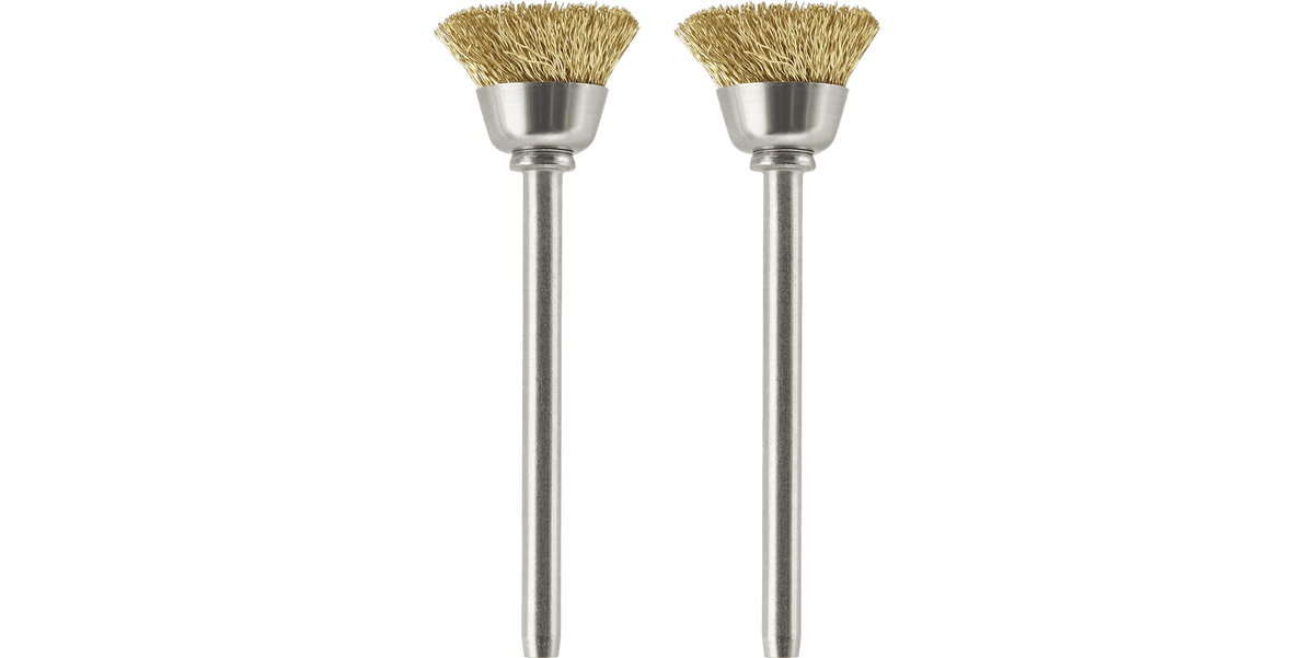 Dremel Cleaning & Polishing Dremel 536-02 1/2" Brass Clean/Polish Brushes 2 Pack