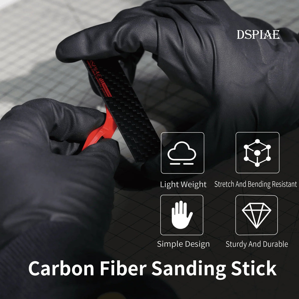 DSPIAE Accessories DSPIAE Carbon Fiber Sanding Board CFB-25