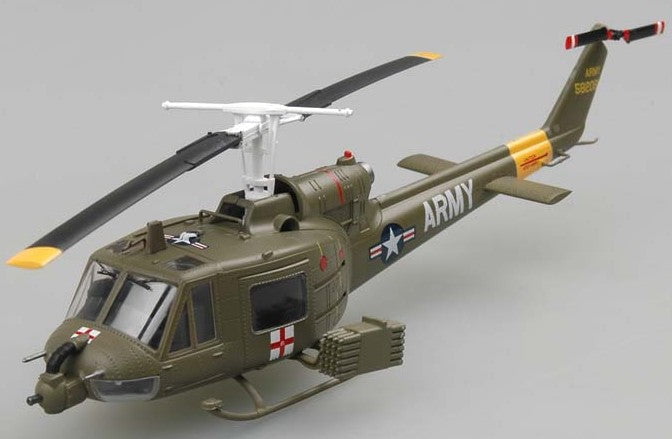 Easy Model DIECAST MODEL Easy Model 1/72 UH1B US Army Vietnam 1967 (Built-Up Plastic)