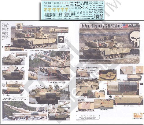 Echelon Decals DECALS Echelon Decals 1/35 1-64th Armored Regiment M1A2 SEP V2 Abrams