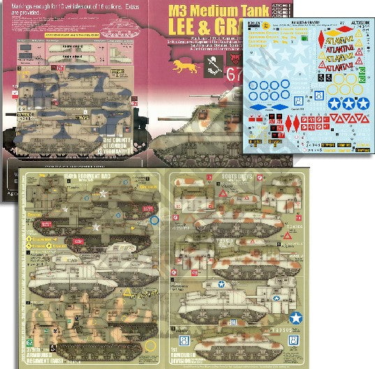 Echelon Decals DECALS Echelon Decals 1/35 M3 Med Lee & Grant