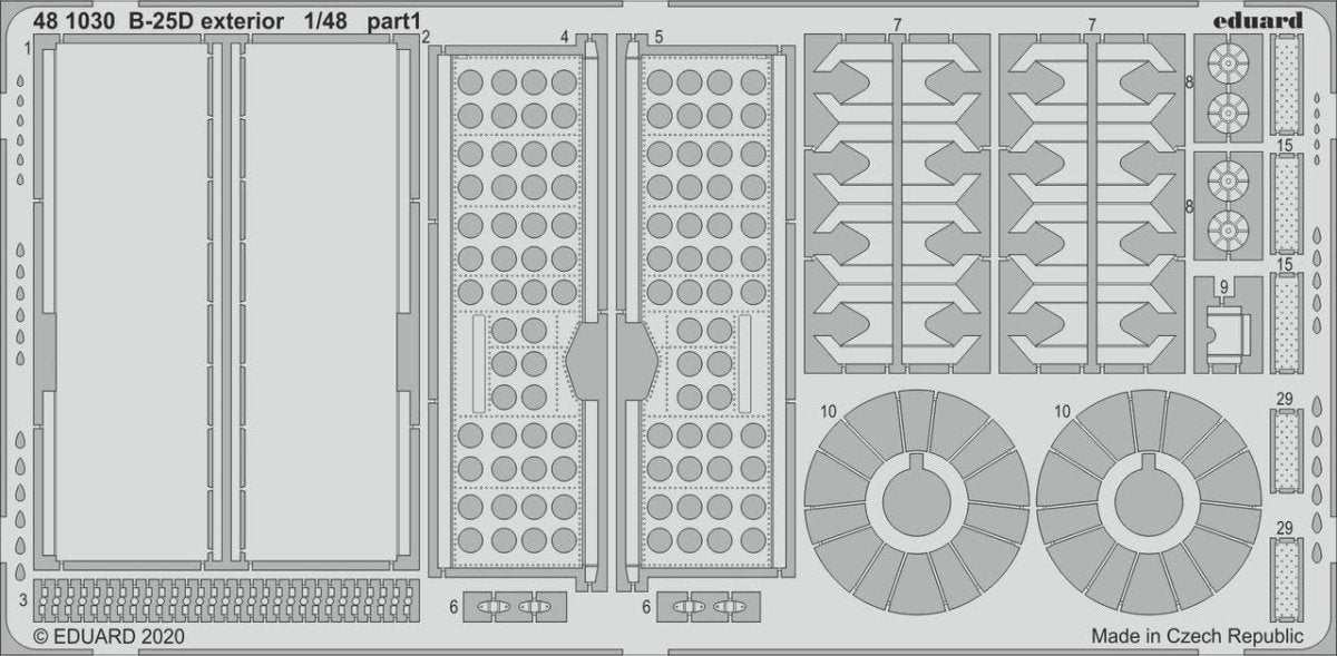 Eduard Eduard 1/48 B-25D Exterior for Revell