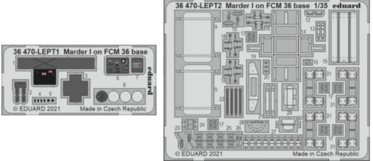 Eduard Eduard 1/35 Marder I on FCM 36 Base for ICM