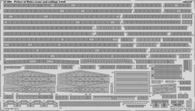 Eduard Eduard 1/350 Prince of Wales Cranes & Railings for TAM