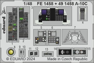 Eduard Eduard 1/48 A-10C Photo Etch for GREAT WALL HOBBY