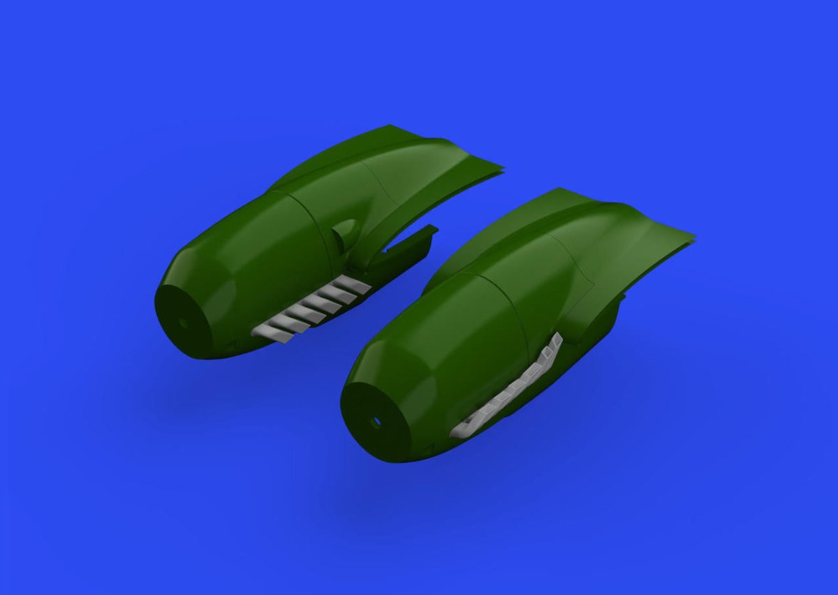 Eduard Eduard 1/48 Bf110C/D/E Exhaust Stacks for EDU (Resin)