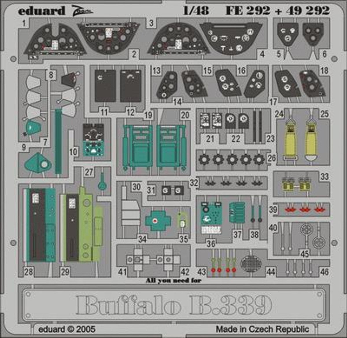 Eduard Eduard 1/48 Buffalo Model 339 for Tamiya