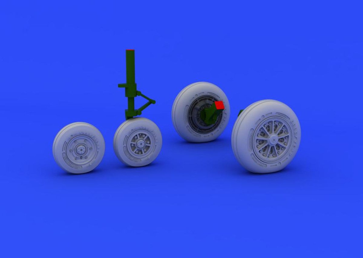 Eduard Eduard 1/48 F-104 Undercarriage Wheels Late for Hasegawa (Resin)