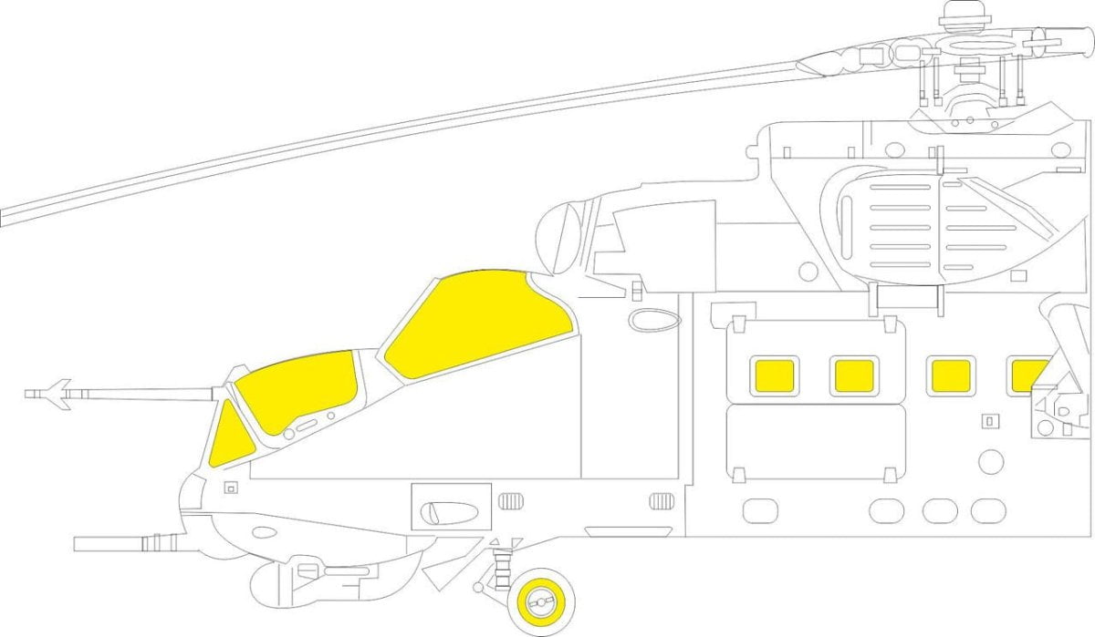 Eduard Eduard 1/48 Mi-24P TFace Mask for TRUMPETER