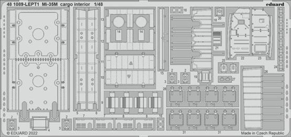 Eduard Eduard 1/48 Mi-35M cargo interior for Zvezda