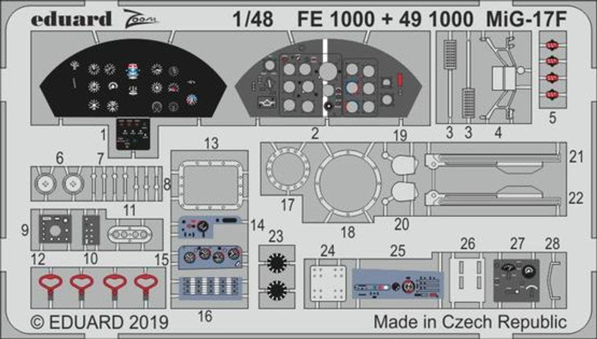 Eduard Eduard 1/48 MiG-17F for Hobby Boss