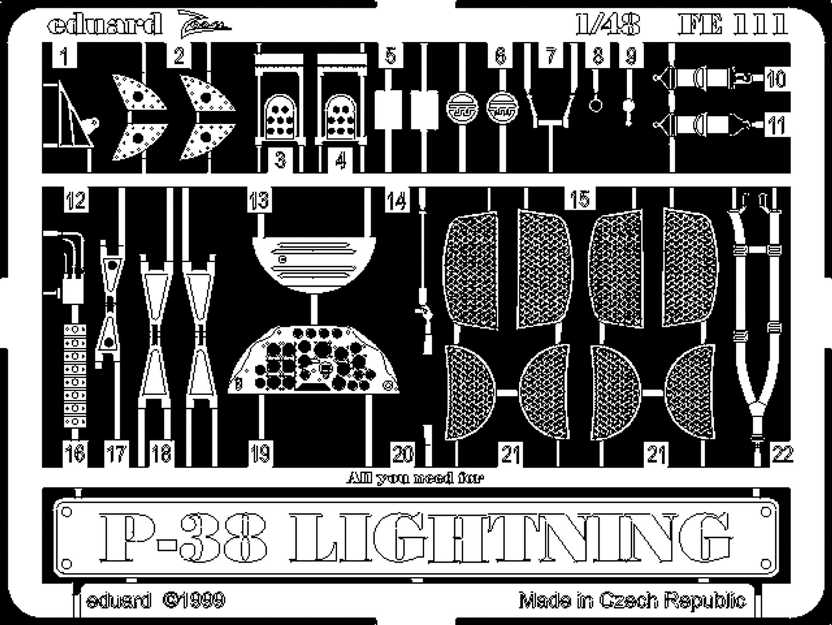 Eduard Eduard 1/48 P-38 Lightning Photo Etch