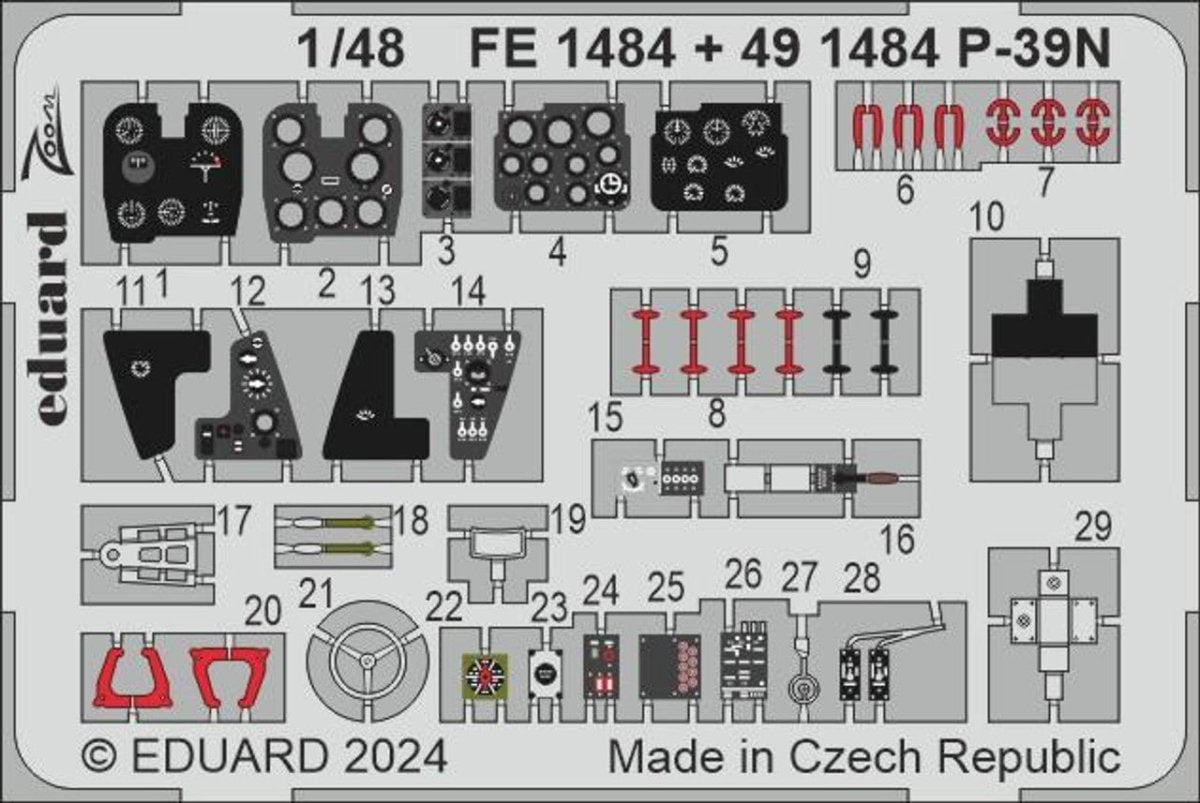 Eduard Eduard 1/48 P-39N Zoom set for ARMA HOBBY