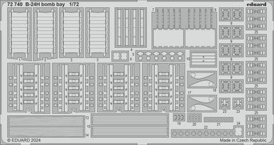 Eduard Eduard 1/72 B-24H bomb bay Photo Etch for AIRFIX