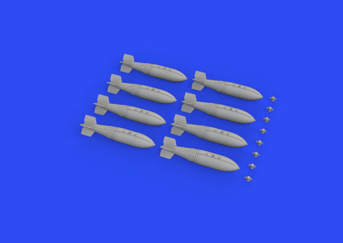 Eduard Eduard 1/72 British 1000lb Retarded Bombs (PE & Resin)
