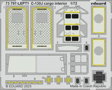 Eduard Eduard 1/72 C-130J cargo interior for Zvezda