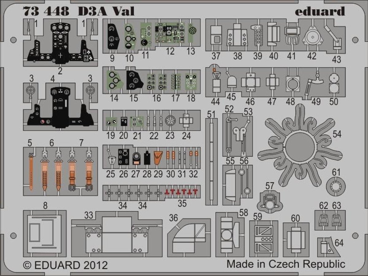 Eduard Eduard 1/72 D3A Val for DML (Pre-Painted)
