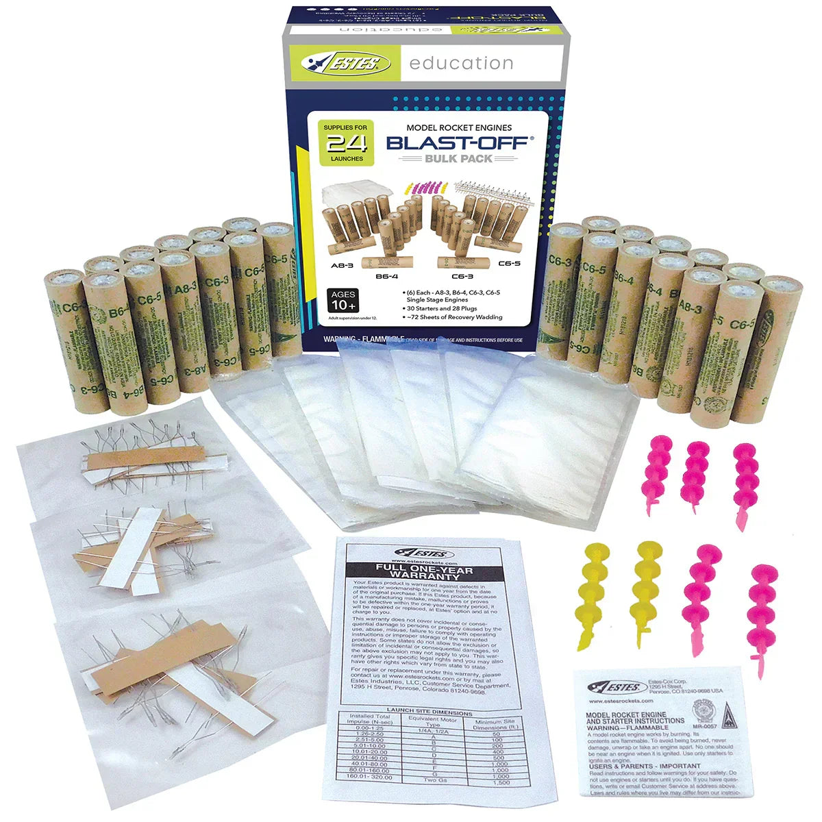 Estes Rockets Model Rocketry Estes Rockets Blast-Off Bulk Pack 1672