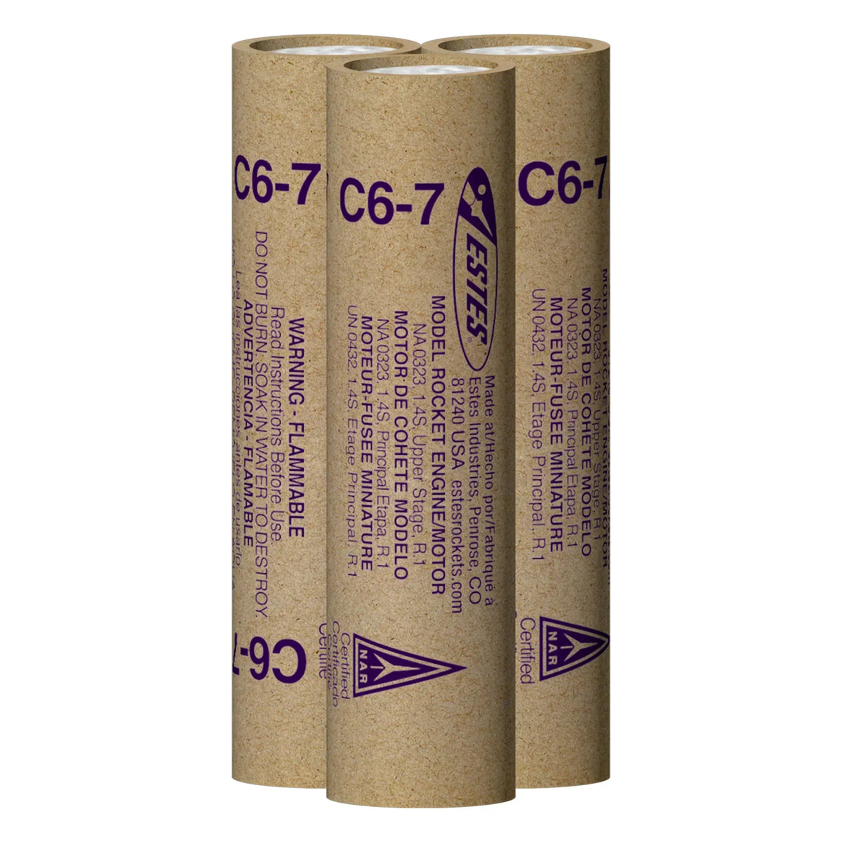 Estes Rockets Model Rocketry Estes Rockets C6-7 Engines 010038