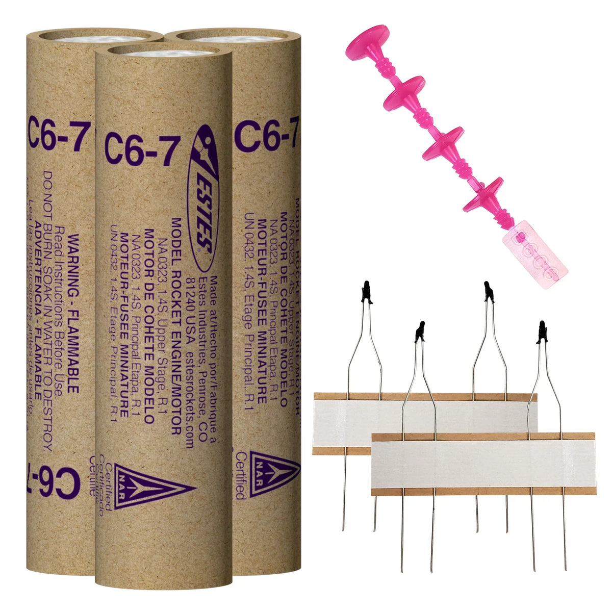 Estes Rockets Model Rocketry Estes Rockets C6-7 Engines 010038