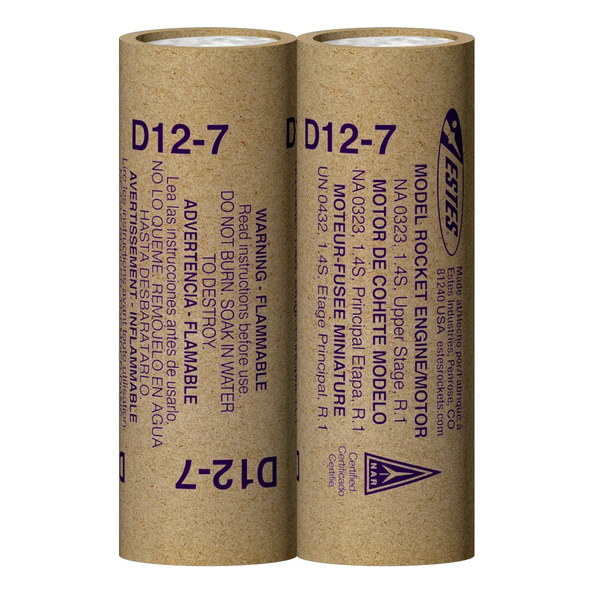 Estes Rockets Model Rocketry Estes Rockets D12-7 Engines 010040