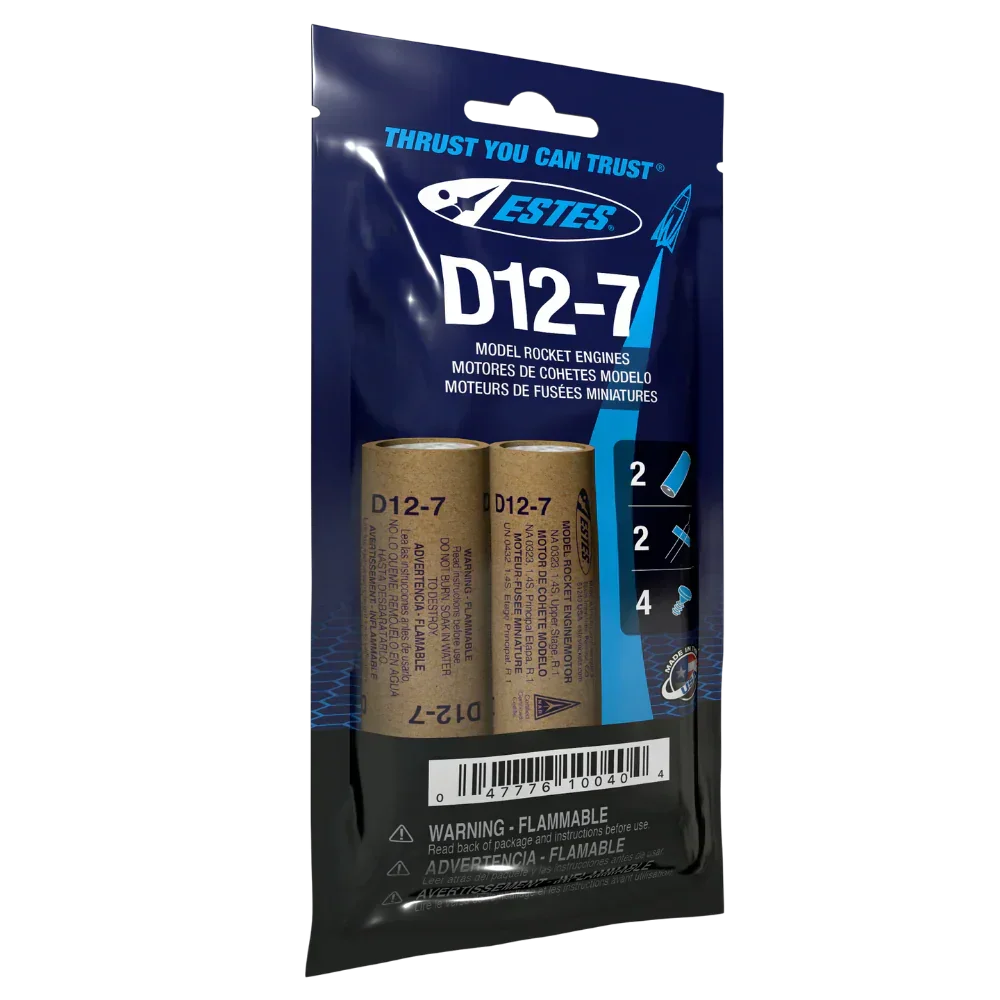 Estes Rockets Model Rocketry Estes Rockets D12-7 Engines 010040