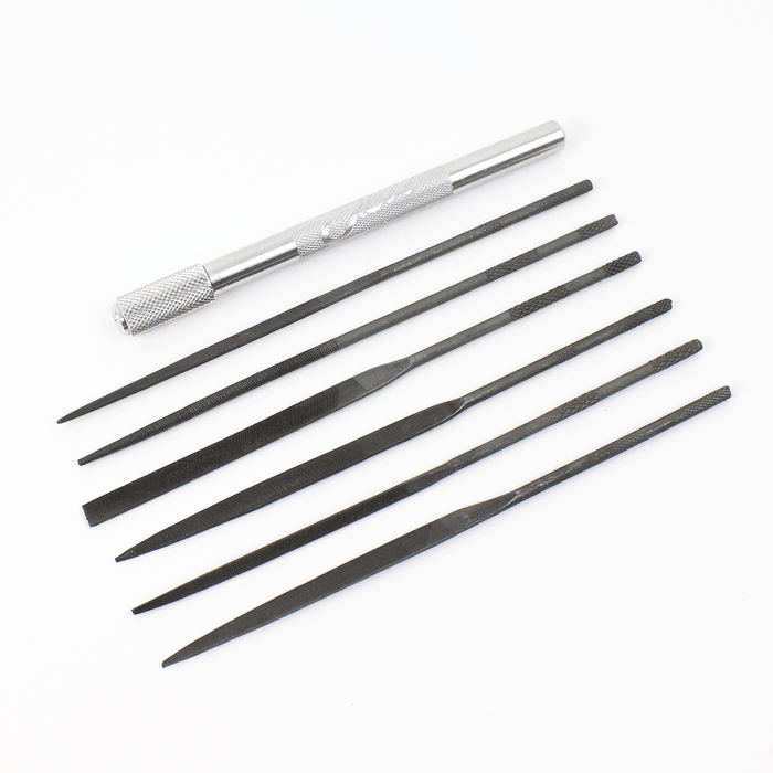Excel Hobby Tools Hobby Building Accessories Excel 6 Assorted File Set With Handle 55668